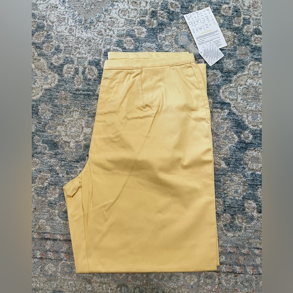 Vintage Deadstock Dialogue Butter Yellow Women’s Trouser Pants 20W NWT A44269